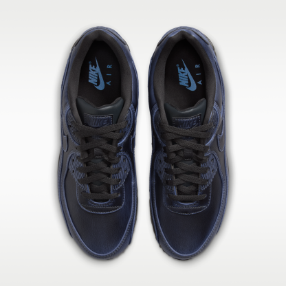 Nike Air Max 90 Premium - Dark Smoke Grey/University Blue/Dark Smoke Grey - 4