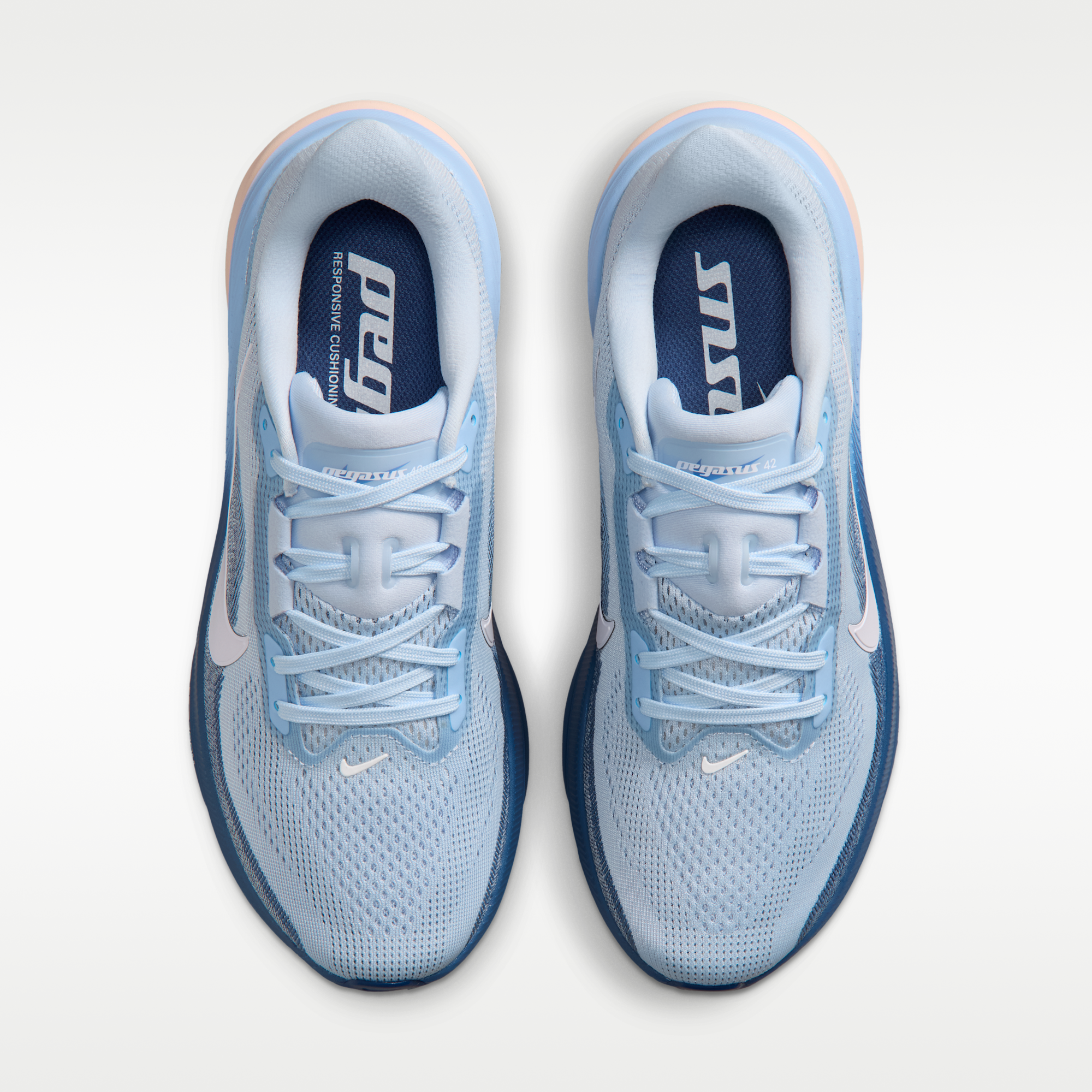 Nike Pegasus 42 - Hydrogen Blue/Mystic Navy/Aluminum/Λευκό - 4
