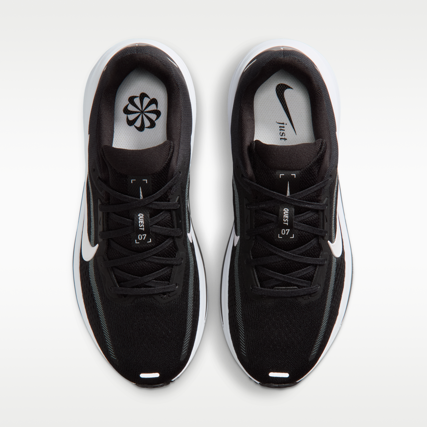 Nike Quest 7 - Μαύρο/Anthracite/Λευκό - 4