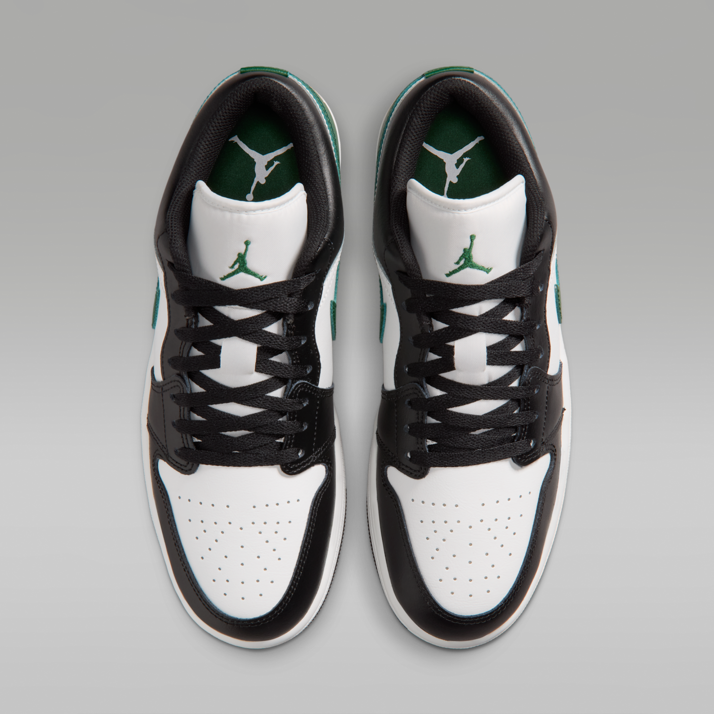 Air Jordan 1 Low - Μαύρο/Gorge Green/Summit White - 4