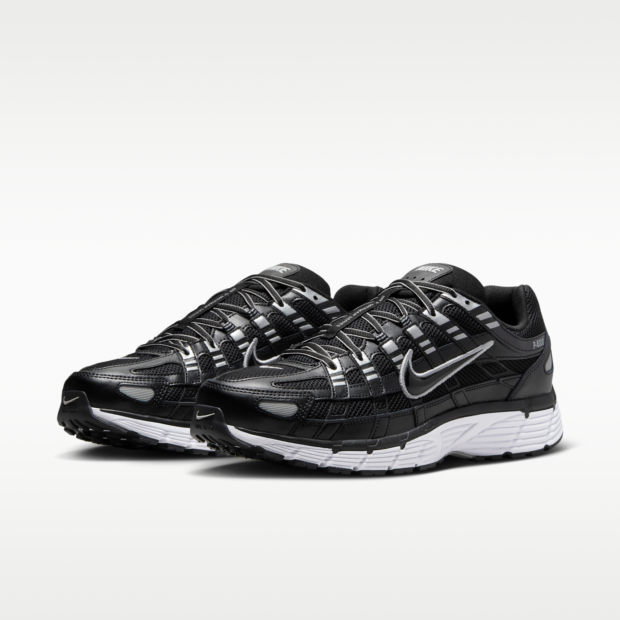 Nike P-6000 - Μαύρο/Λευκό/Metallic Silver/Μαύρο - 5