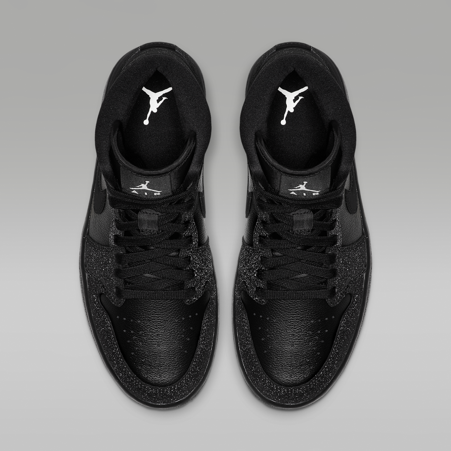Air Jordan 1 Mid - Μαύρο/Λευκό/Phantom - 4