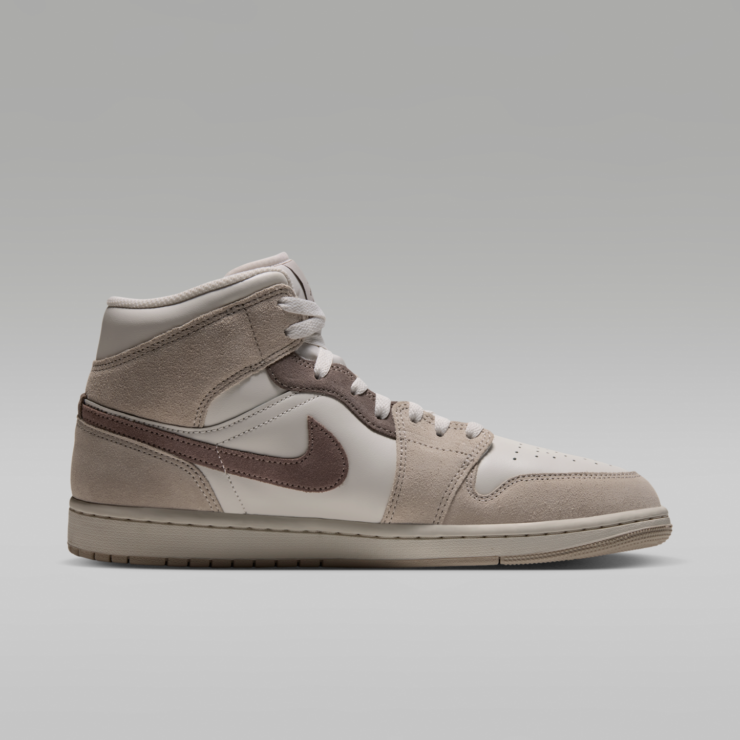 Air Jordan 1 Mid SE - Phantom/Cream II/Mink Brown - 3