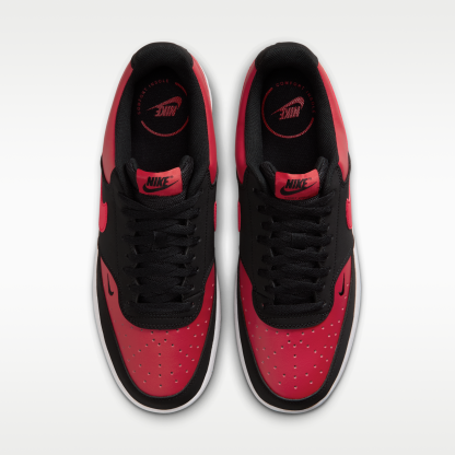 Nike Court Vision Low - Μαύρο/University Red/Λευκό/University Red - 4