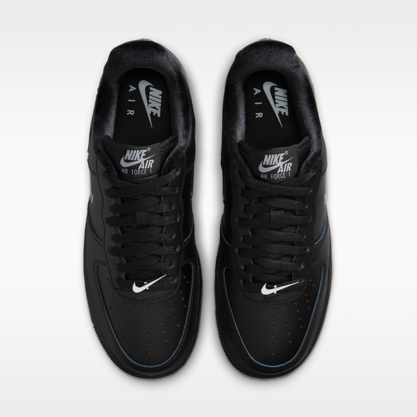 Nike Air Force 1 '07 - Μαύρο/Wolf Grey/Metallic Silver - 4