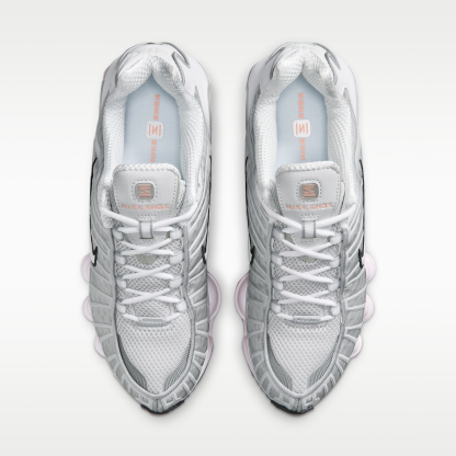 Nike Shox TL - Neutral Grey/Metallic Silver/Μαύρο/Pearl Pink - 4