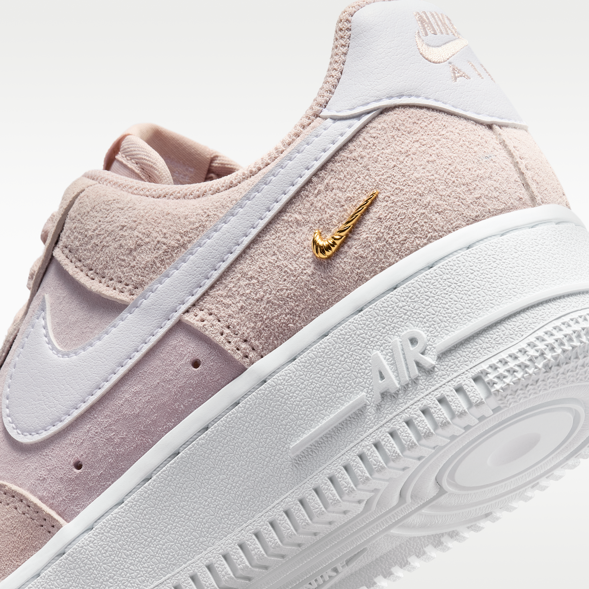 Nike Air Force 1 '07 - Silt Red/Pink Foam/Metallic Gold/Λευκό - 8