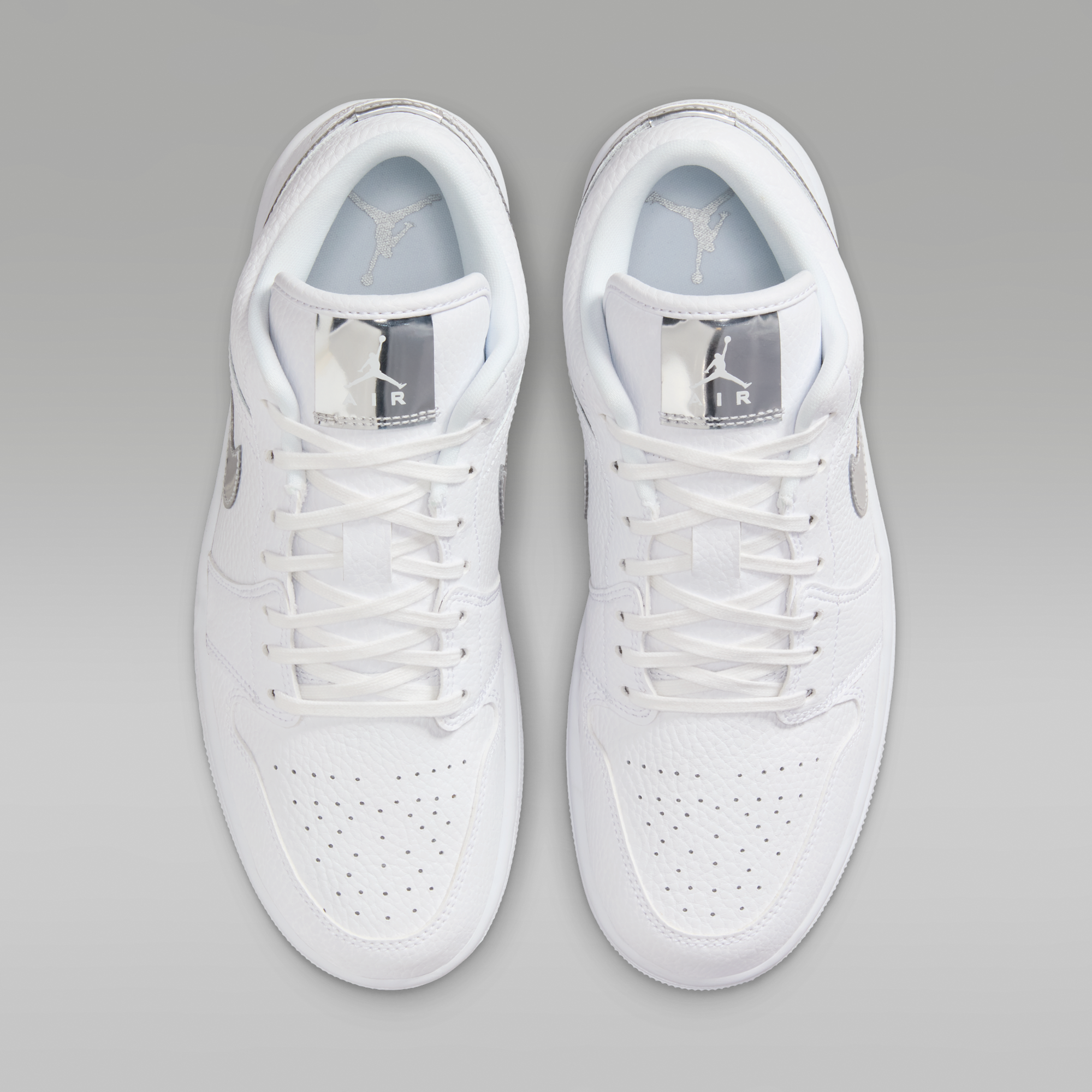 Air Jordan 1 Low SE - Λευκό/Λευκό/Metallic Silver/Λευκό - 4