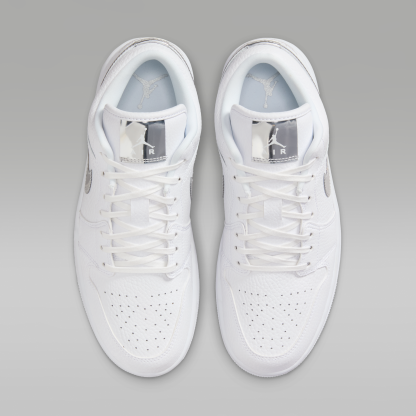Air Jordan 1 Low SE - Λευκό/Λευκό/Metallic Silver/Λευκό - 4