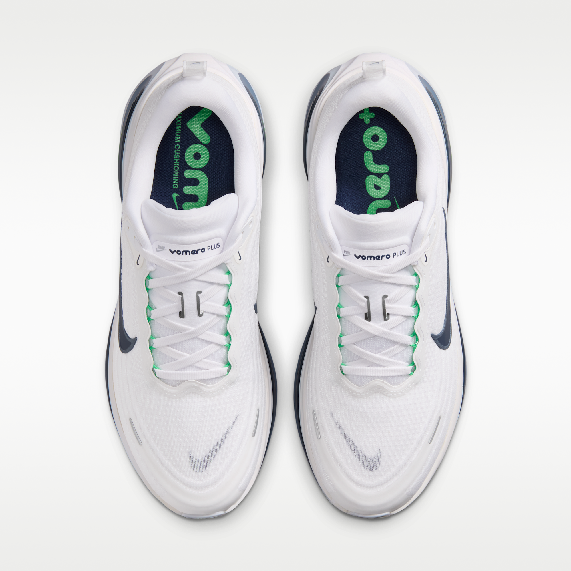 Nike Vomero Plus - Λευκό/Green Spark/World Indigo/Midnight Navy - 4