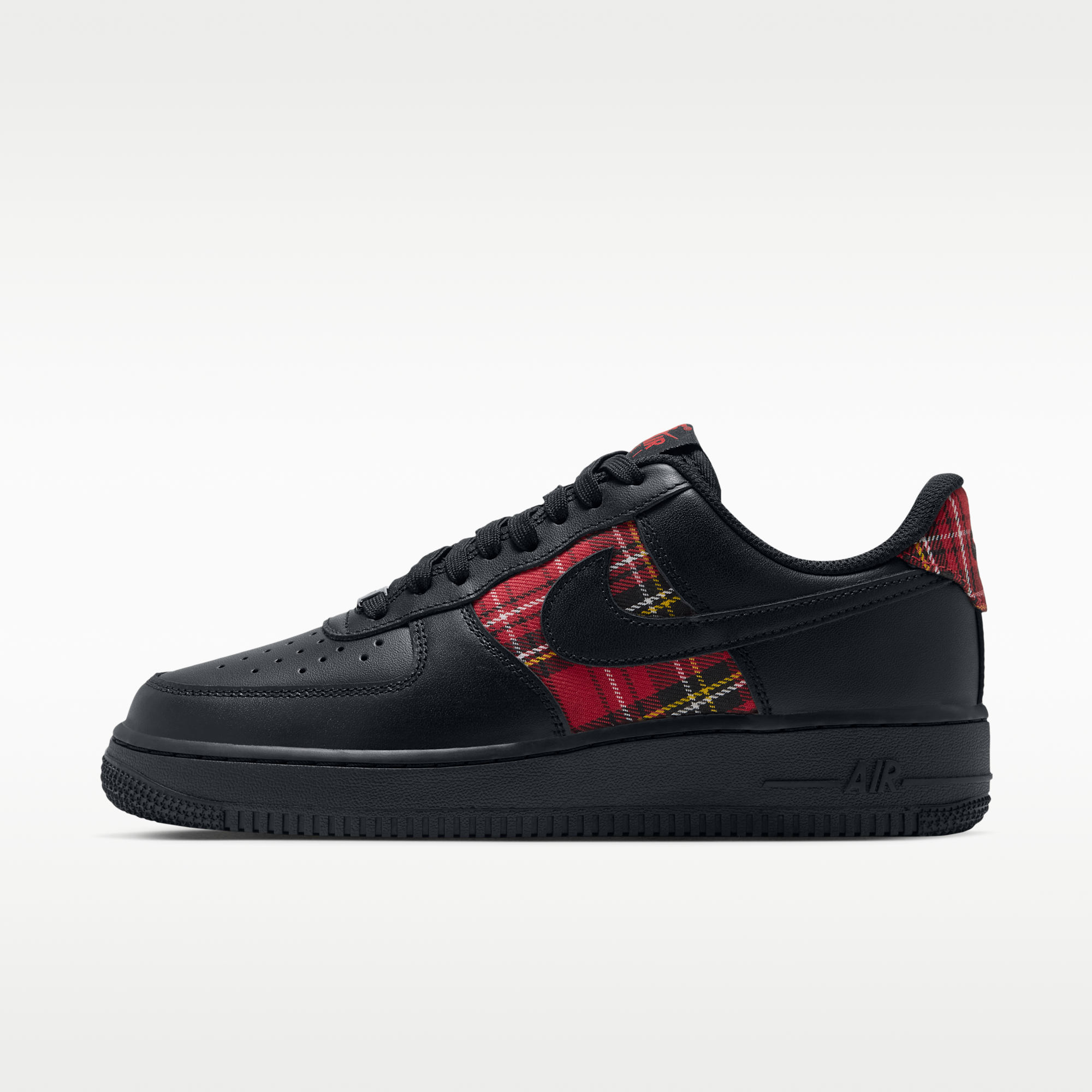 Nike Air Force 1 '07 "Plaid" - Μαύρο/Tough Red/Λευκό/Μαύρο - 1