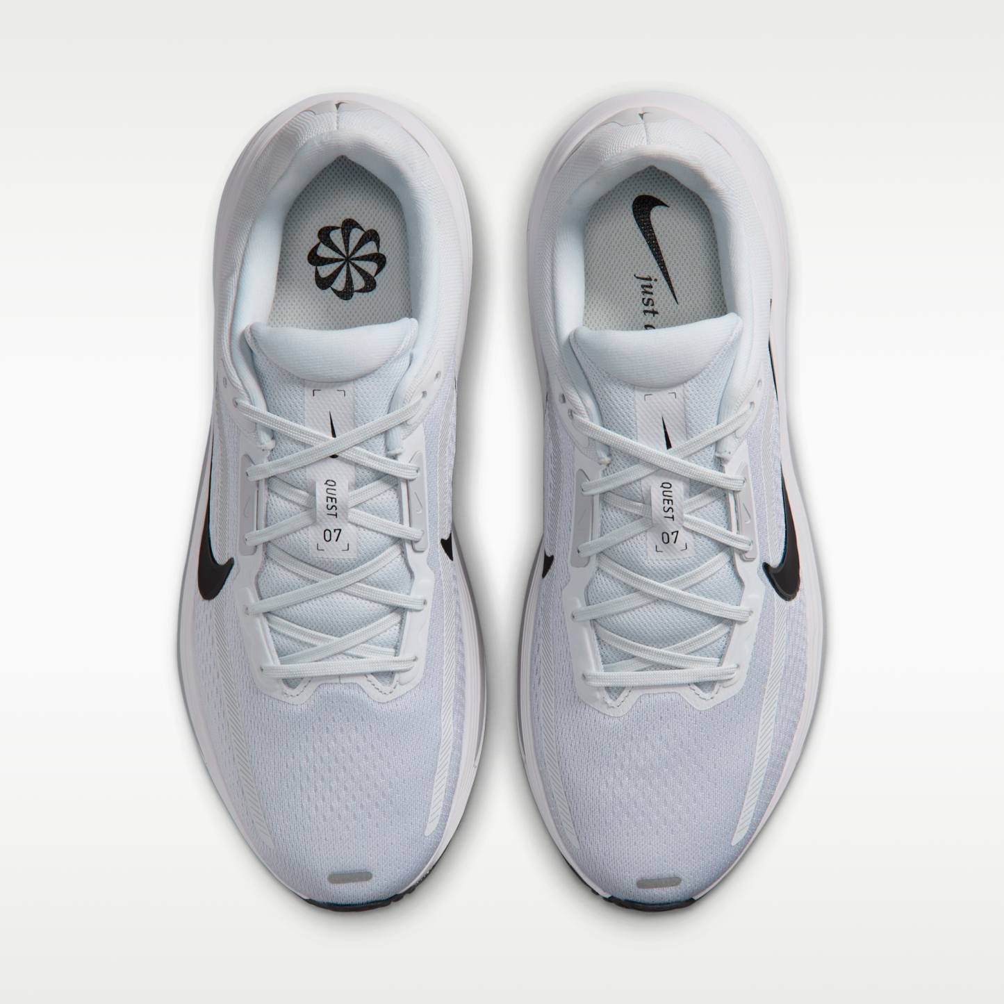 Nike Quest 7 - Pure Platinum/Λευκό/Wolf Grey/Μαύρο - 4
