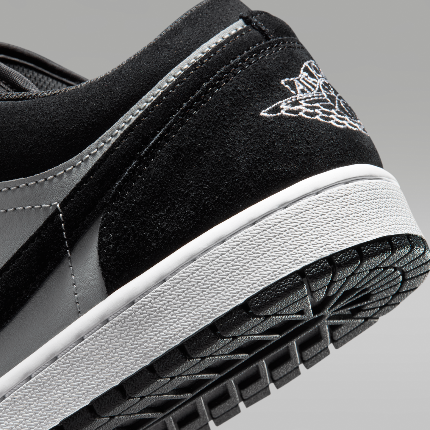 Air Jordan 1 Low - Μαύρο/Light Smoke Grey/Λευκό - 8