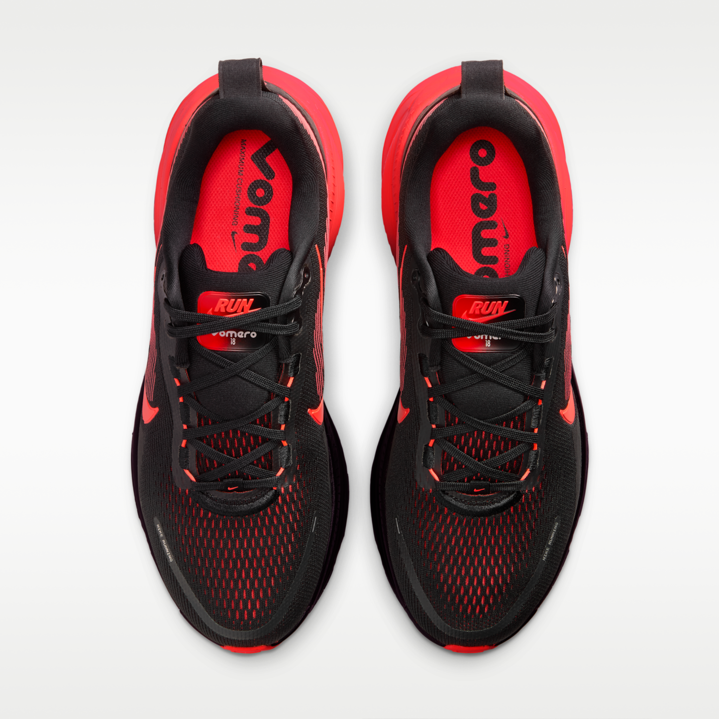 Nike Vomero 18 - Μαύρο/University Red/Anthracite/Bright Crimson - 4