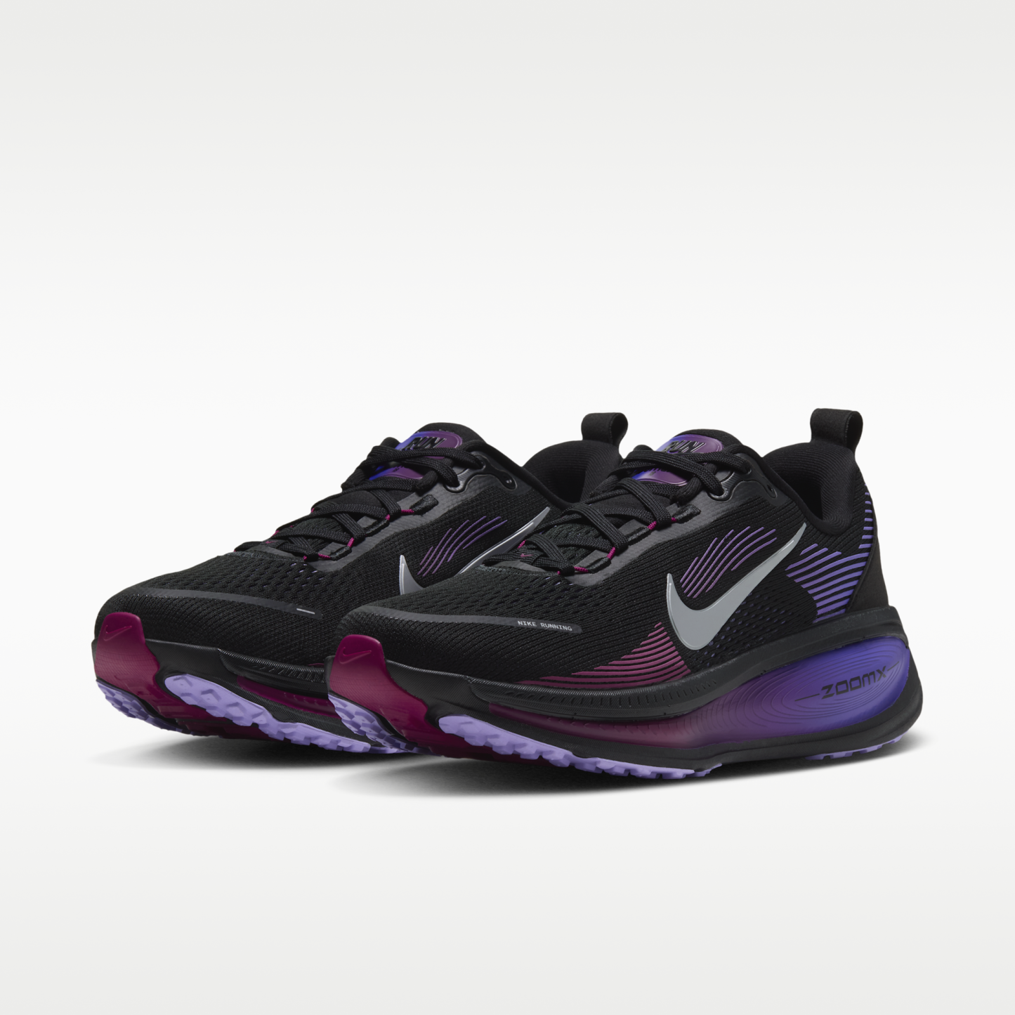 Nike Vomero 18 - Μαύρο/Persian Violet/True Berry/Metallic Silver - 5