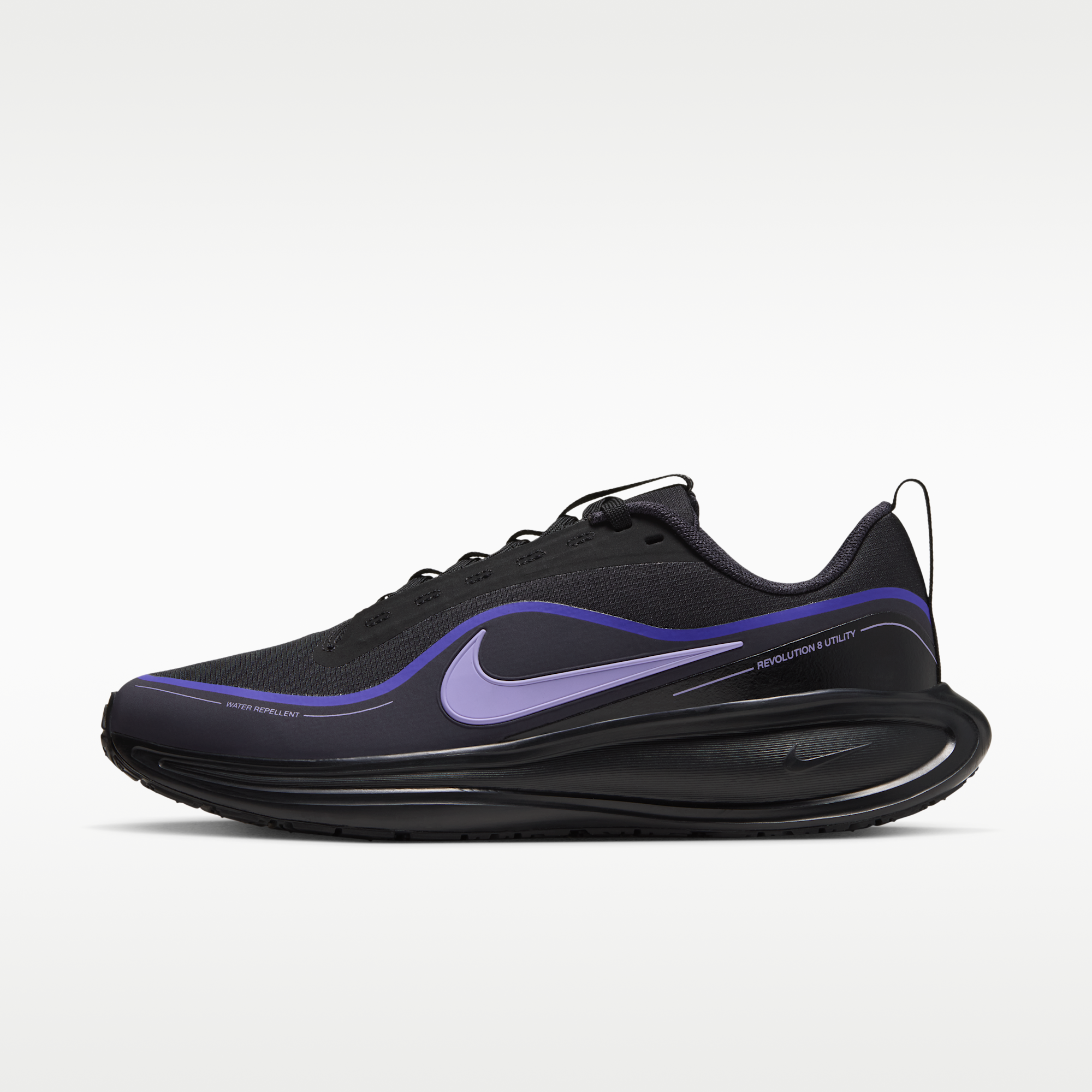 Nike Revolution 8 Utility - Μαύρο/Persian Violet/Gridiron/Purple Pulse - 1