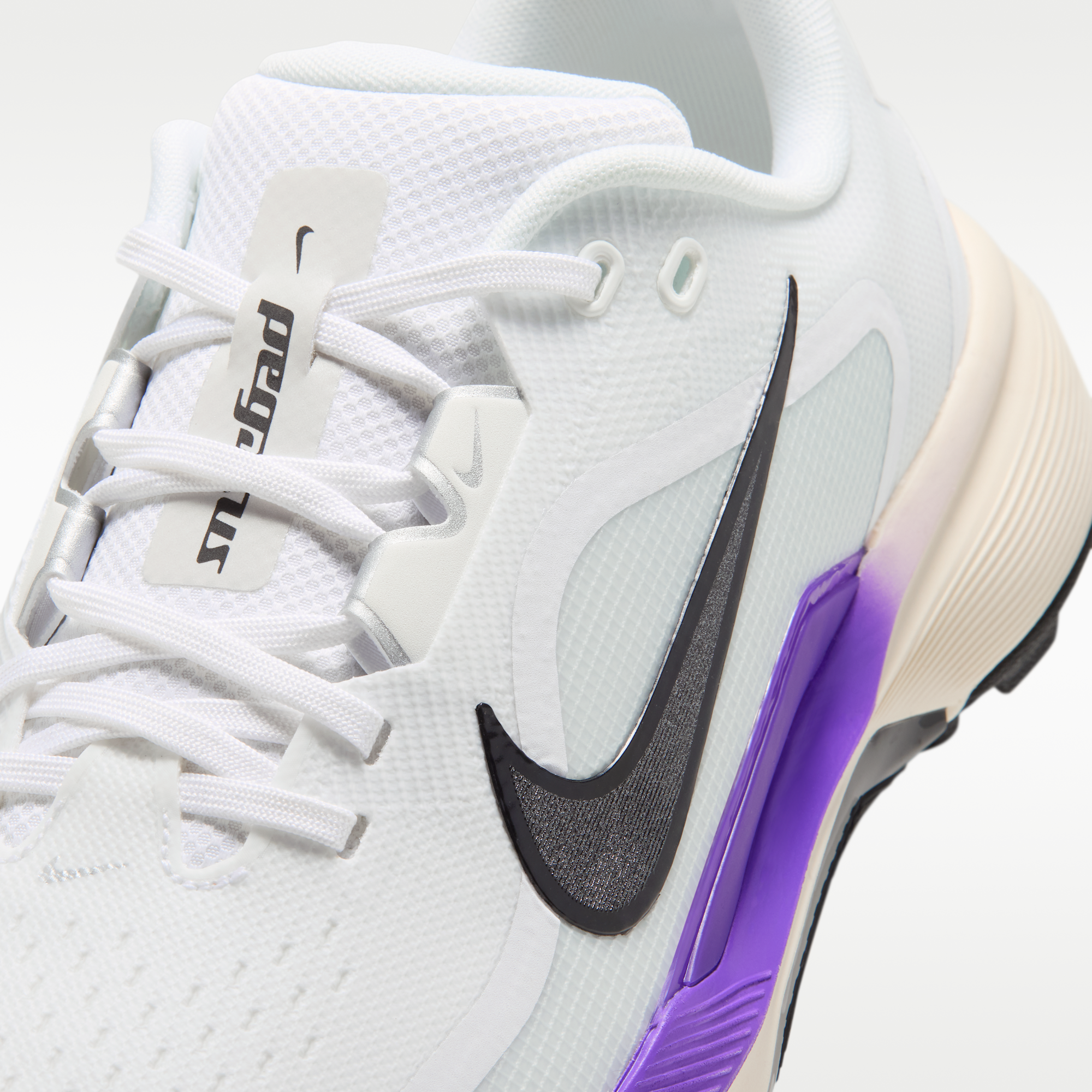 Nike Pegasus 1 G - Λευκό/Action Grape/Metallic Silver/Μαύρο - 8