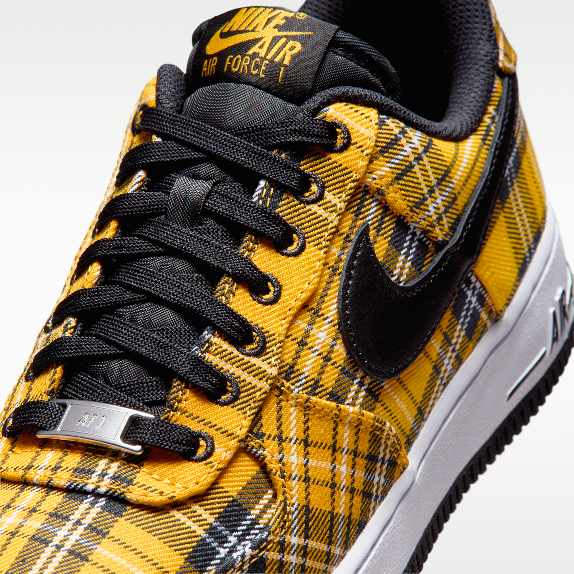 Nike Air Force 1 '07 "Plaid" - Πολύχρωμο/Yellow Ochre/Λευκό/Μαύρο - 7