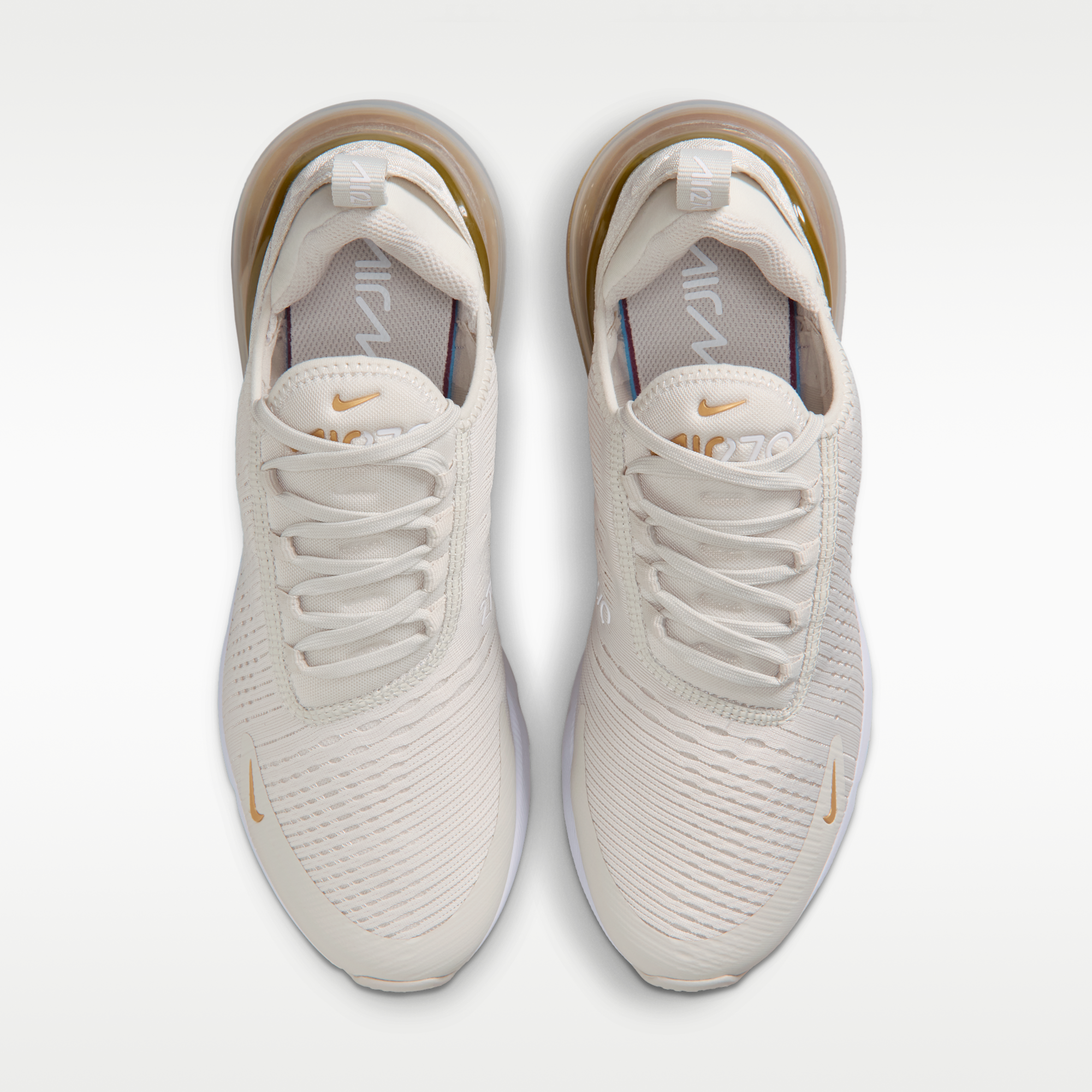 Nike Air Max 270 - Light Bone/Λευκό/Metallic Gold - 4