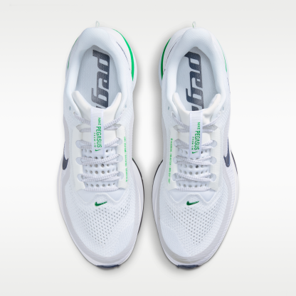 Nike Pegasus Premium - Λευκό/Midnight Navy/Green Spark - 4