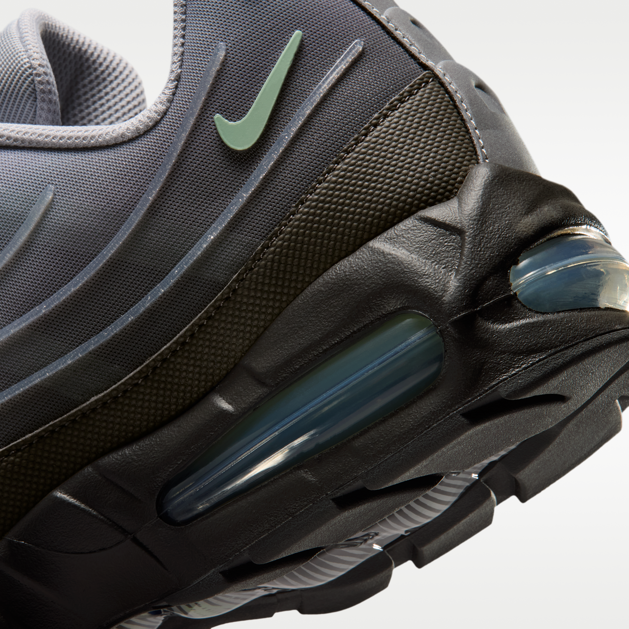 Nike Air Max 95 Big Bubble Tech - Medium Ash/Wolf Grey/Metallic Silver/Steam - 8