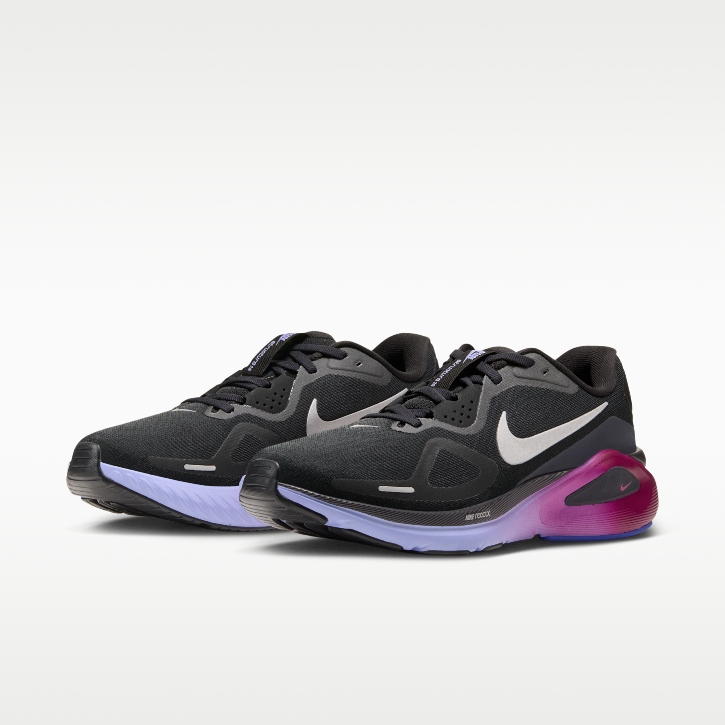 Nike Structure 26 - Μαύρο/Gridiron/Purple Pulse/Metallic Silver - 5