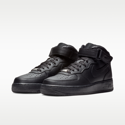 Nike Air Force 1 Mid '07 - Μαύρο/Μαύρο - 5