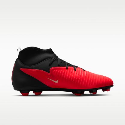 Nike Phantom 6 High Club - Bright Crimson/Μαύρο/Blur - 3
