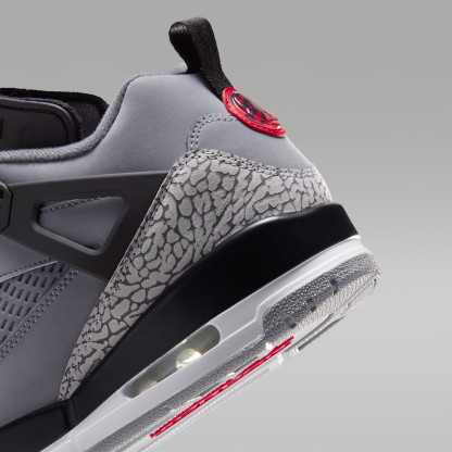 Jordan Spizike Low - Cool Grey/Μαύρο/Wolf Grey/University Red - 8