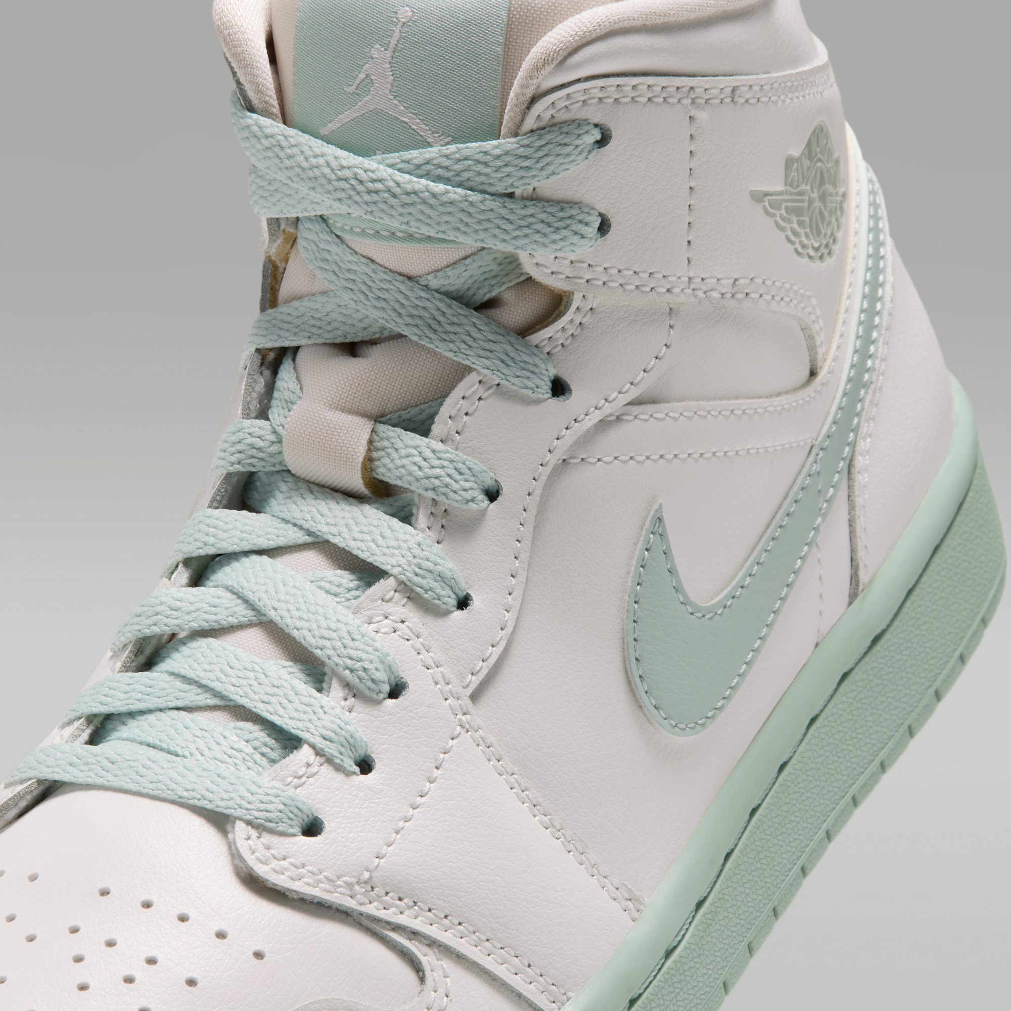 Air Jordan 1 Mid - Sail/Pistachio Frost - 7