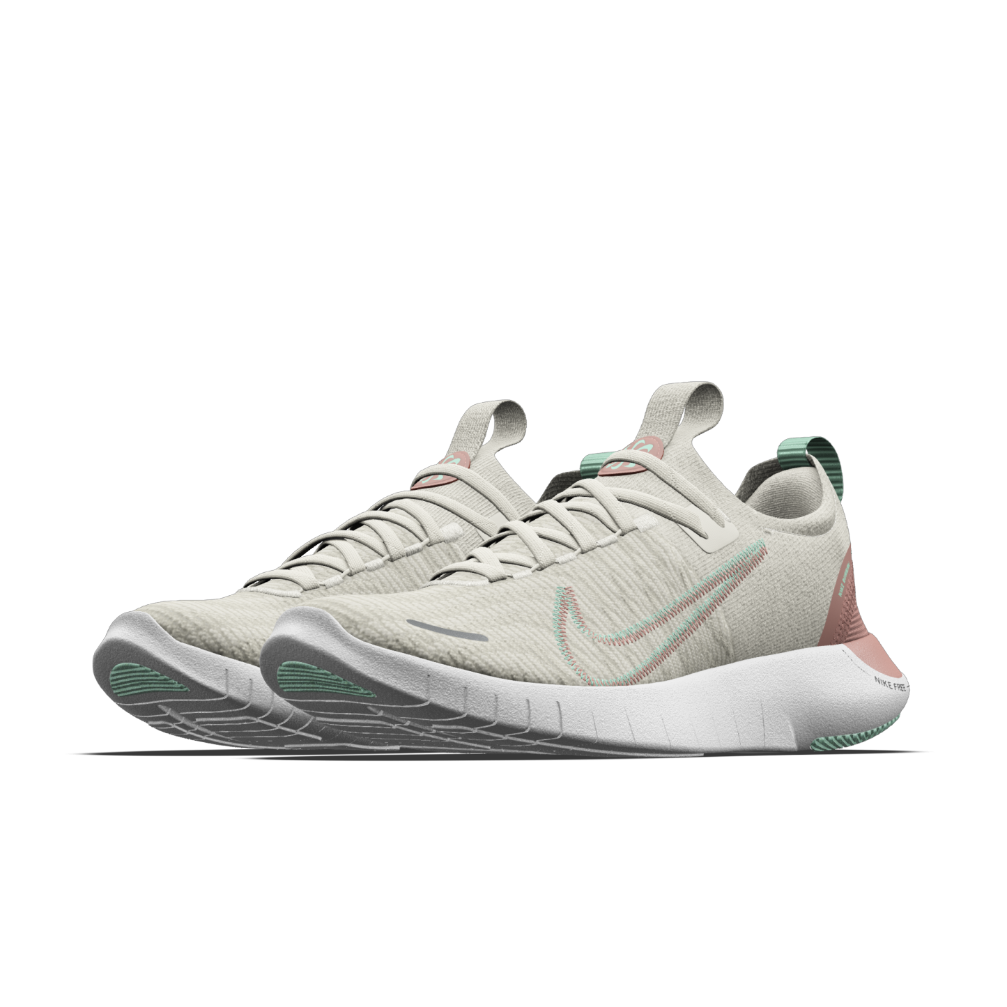 Nike Free RN By You - Λευκό/Platinum Tint/Λευκό (3056644739) - 2