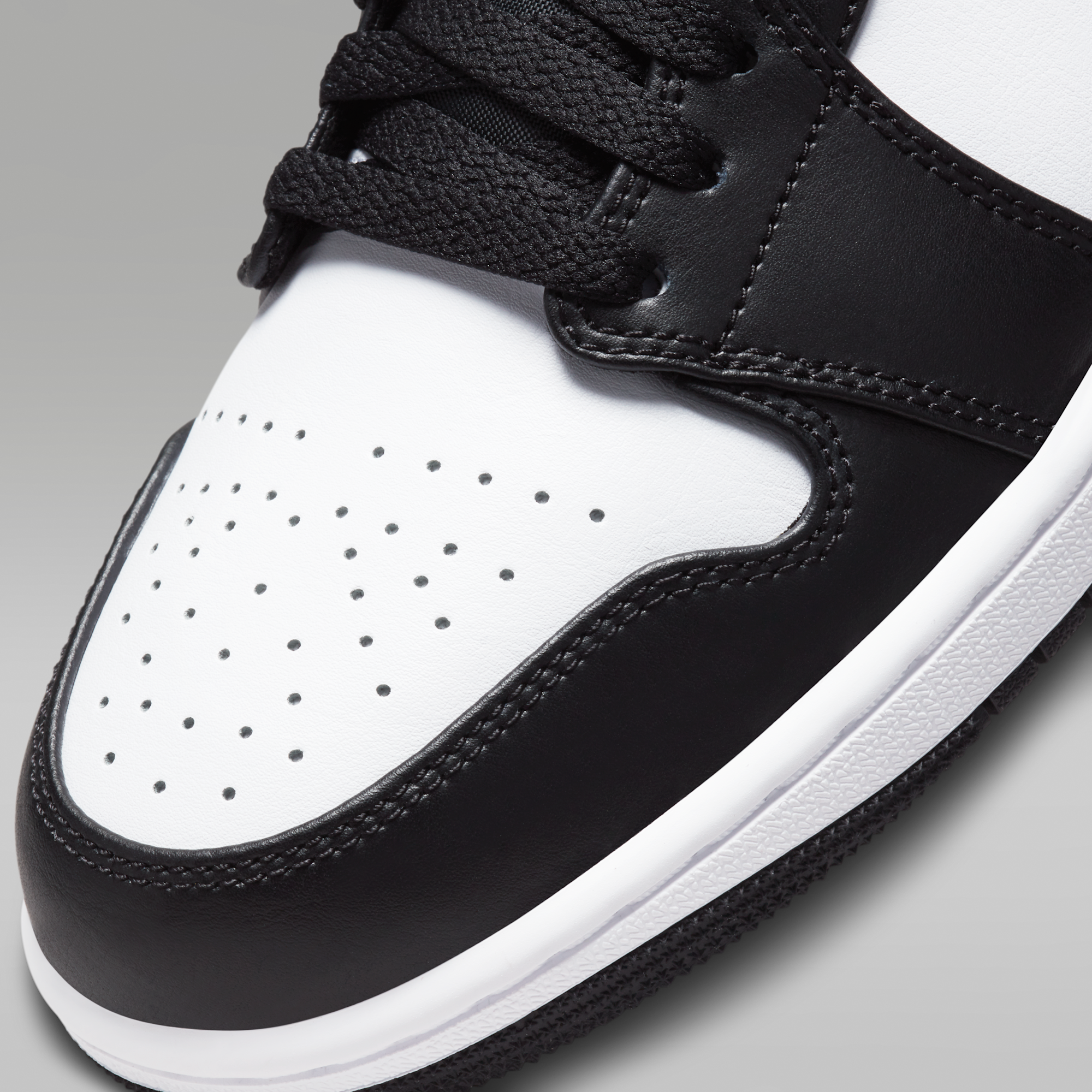 Air Jordan 1 Low - Μαύρο/Λευκό/Particle Grey - 7