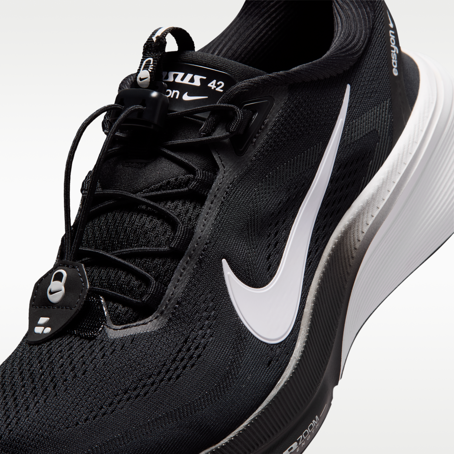 Nike Pegasus 42 EasyOn - Μαύρο/Dark Smoke Grey/Λευκό - 7
