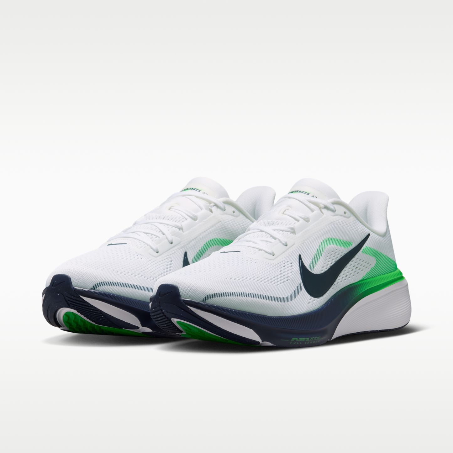 Nike Pegasus 42 - Λευκό/Green Spark/Midnight Navy - 5