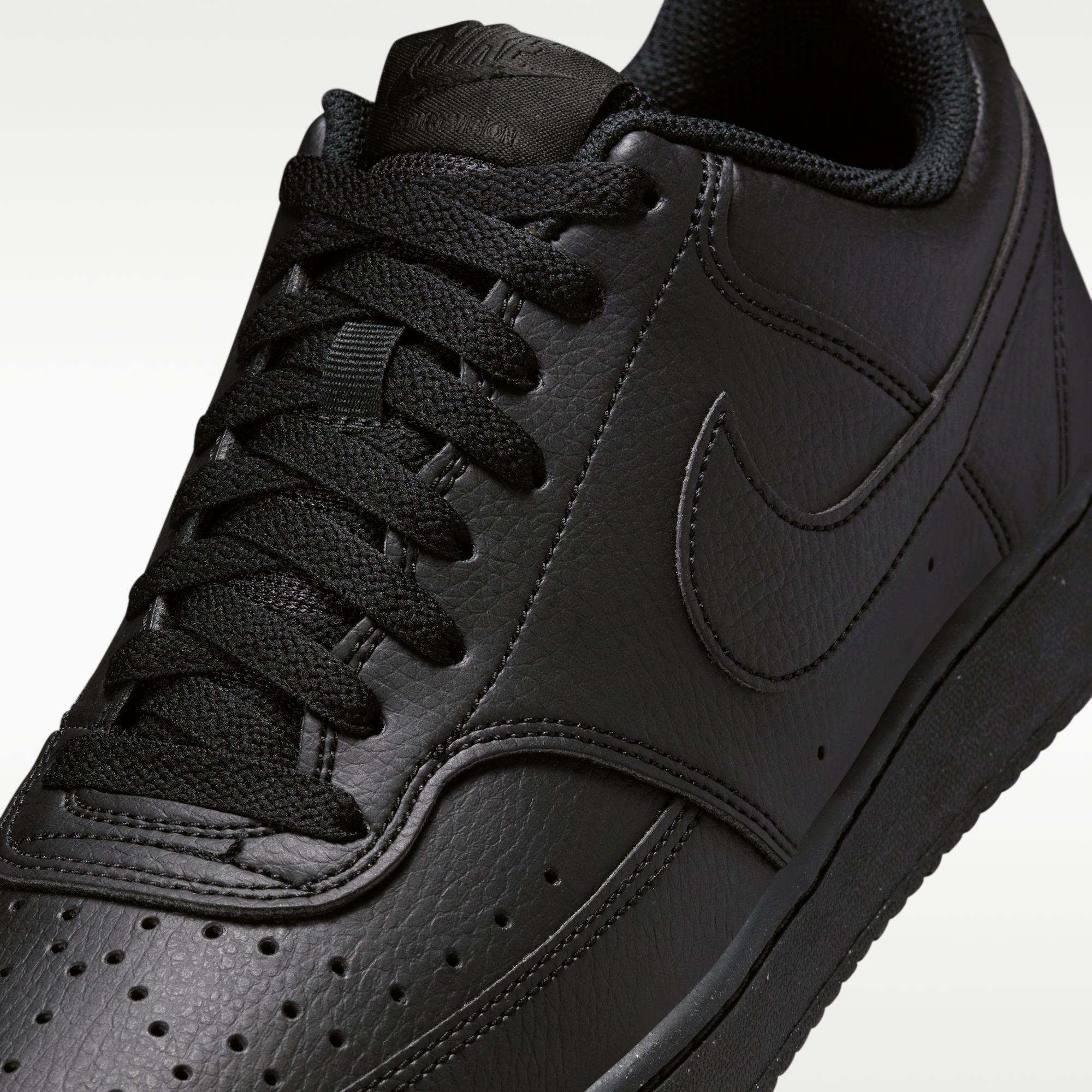 Nike Court Vision Low Next Nature - Μαύρο/Μαύρο/Μαύρο - 7