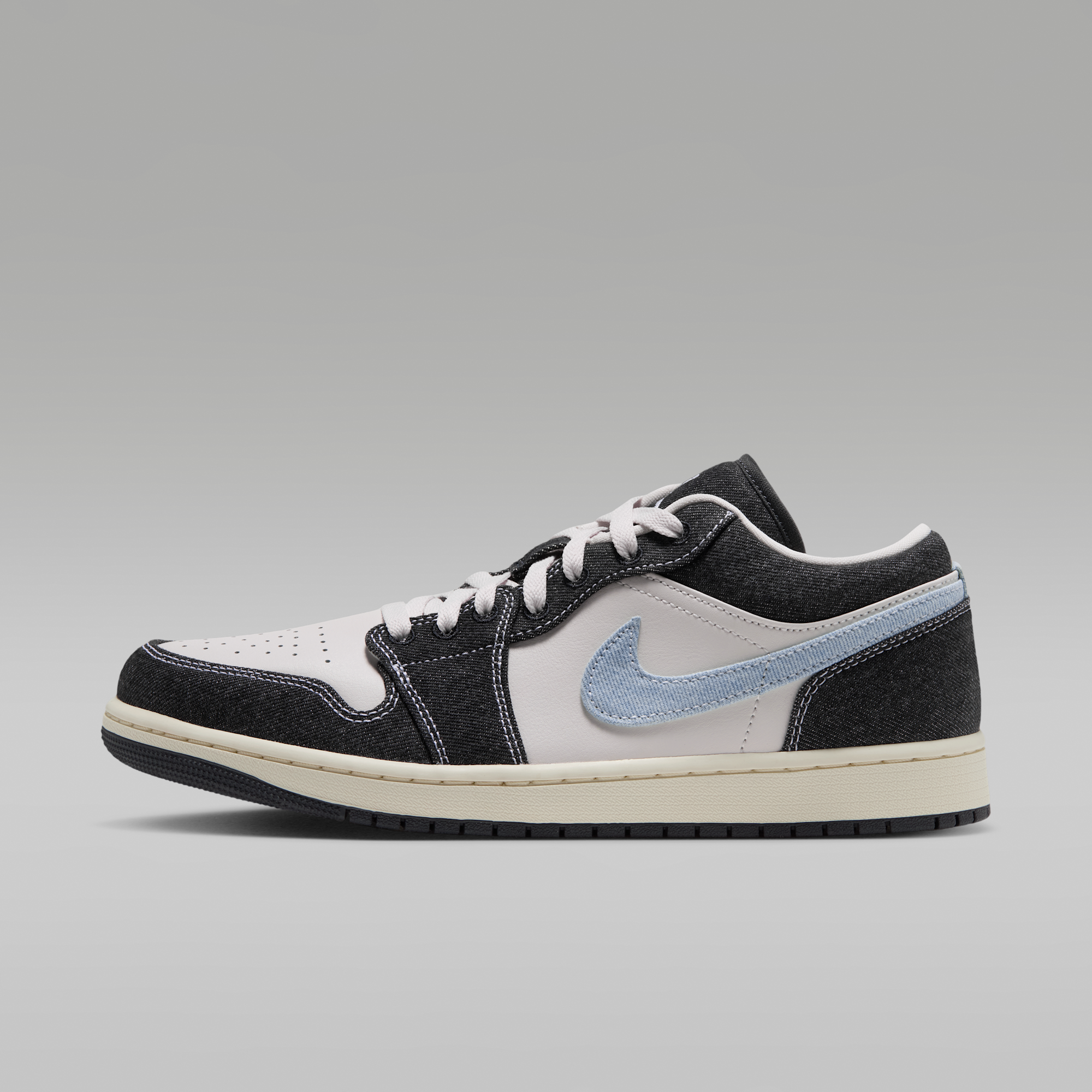 Air Jordan 1 Low SE - Phantom/Coconut Milk/Μαύρο/Light Armory Blue - 1