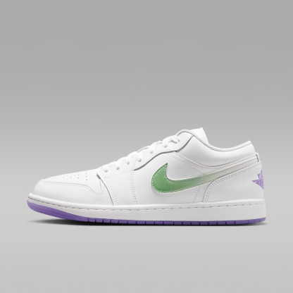 Air Jordan 1 Low SE Quai 54 - Λευκό/Key Lime/Action Grape - 1