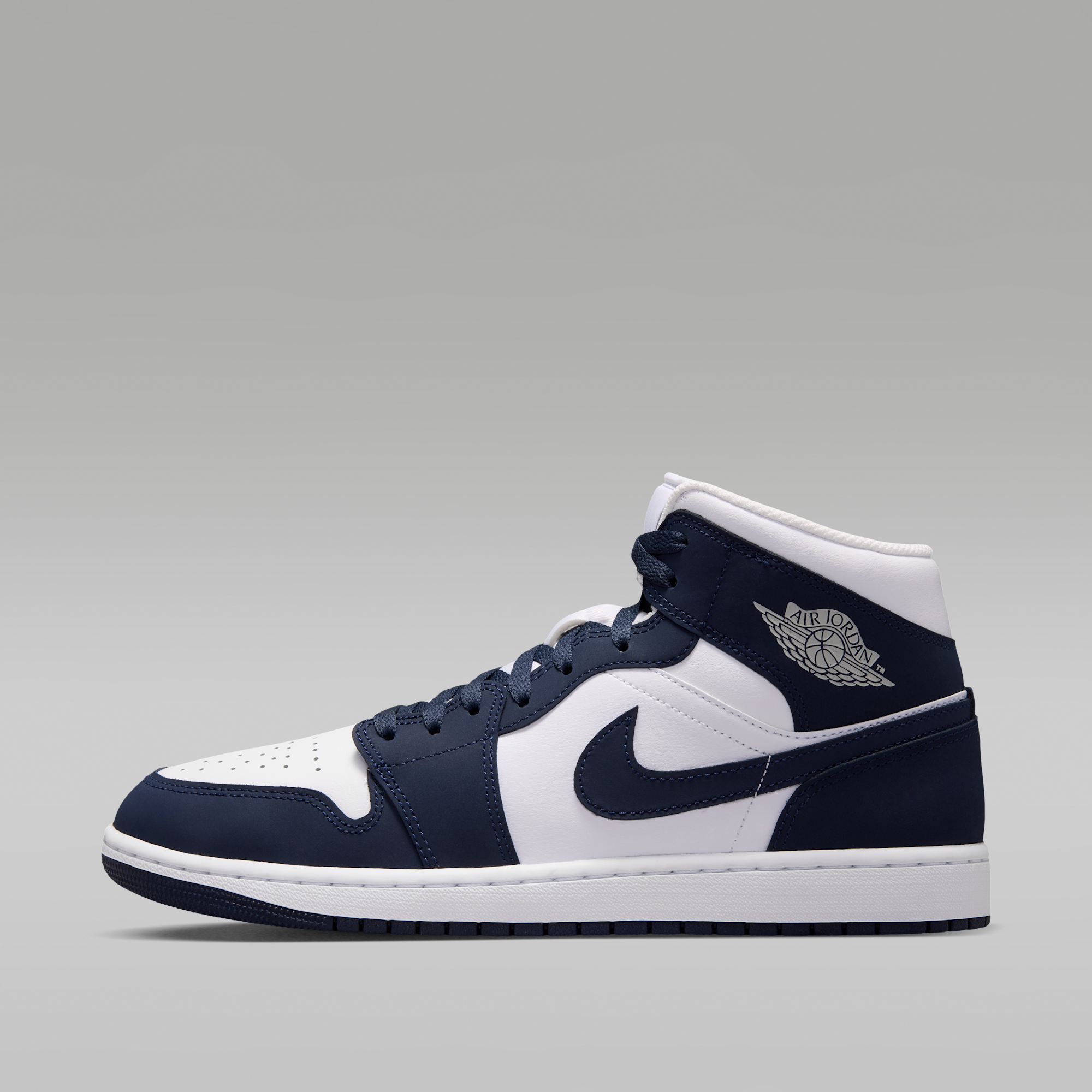 Air Jordan 1 Mid - Obsidian/Λευκό/Grey Fog/Obsidian - 1