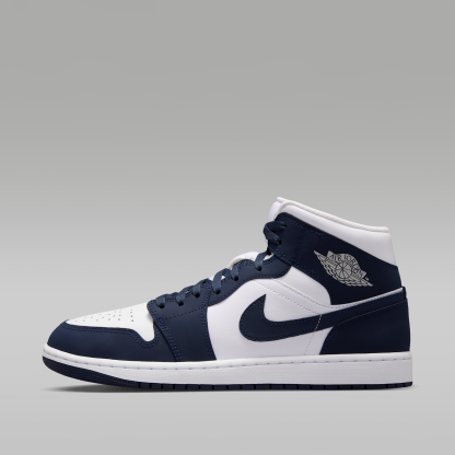Air Jordan 1 Mid - Obsidian/Λευκό/Grey Fog/Obsidian - 1