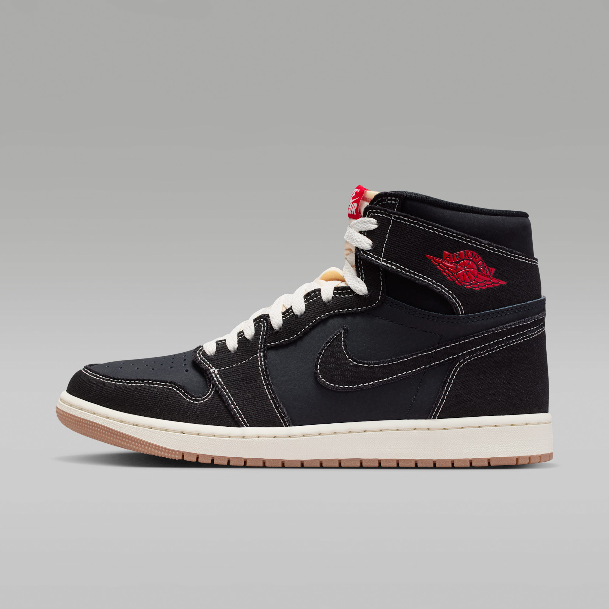 Air Jordan 1 Retro High OG Flight Club - Μαύρο/Sail/Gum Medium Brown/University Red - 1