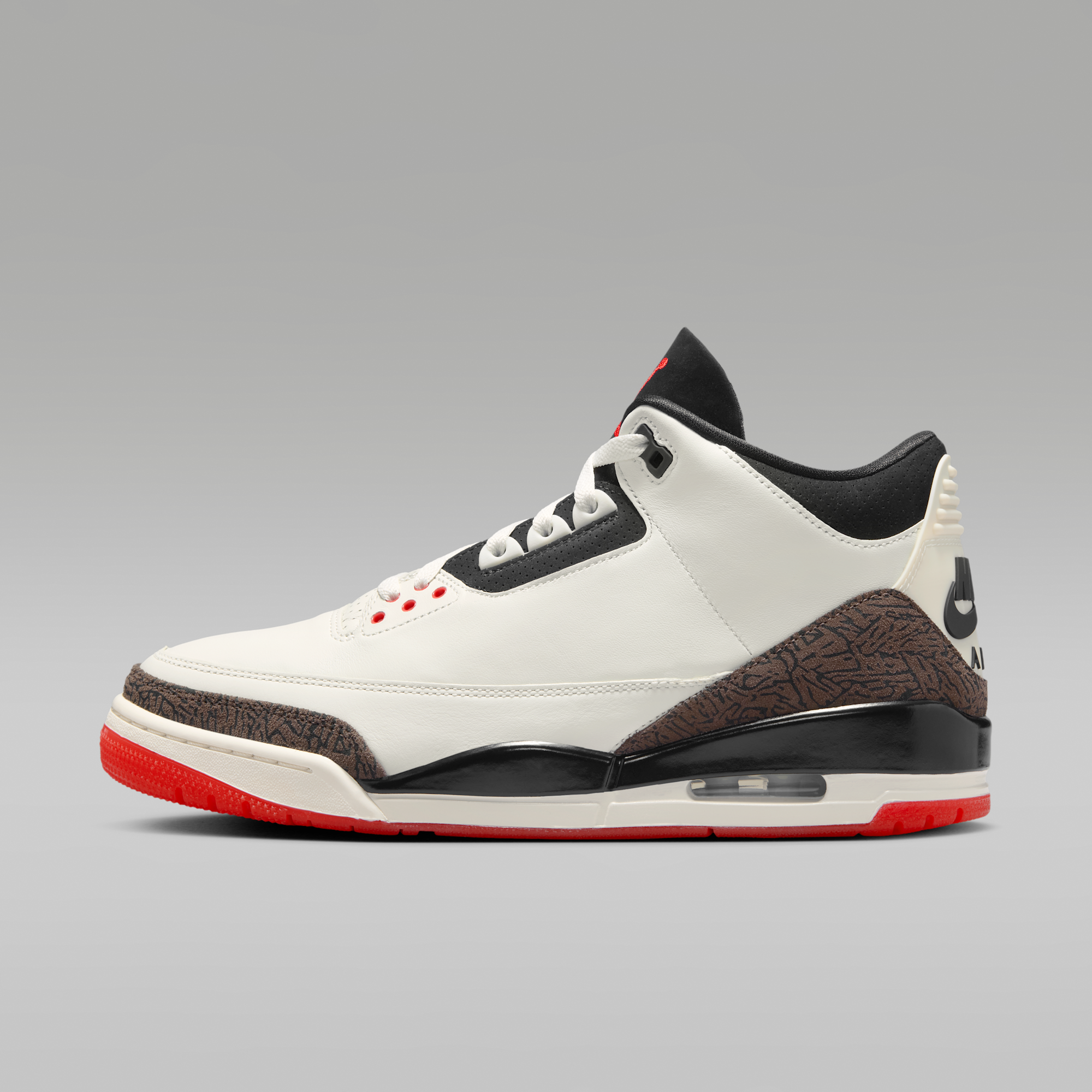 Air Jordan 3 "World's Best" - Sail/University Red/Pale Ivory/Μαύρο - 1
