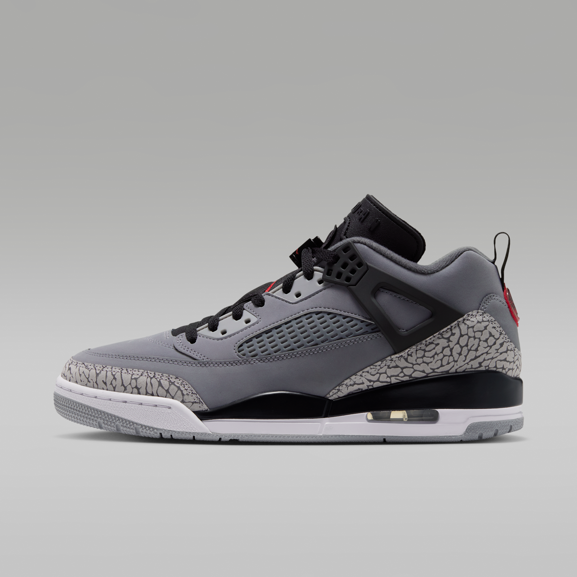 Jordan Spizike Low - Cool Grey/Μαύρο/Wolf Grey/University Red - 1