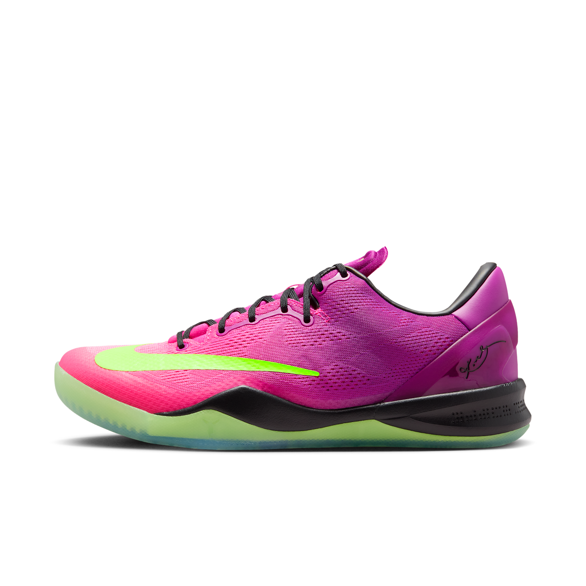 Kobe 8 Protro "Mambacurial" - Red Plum/Pink Flash/Electric Green - 1