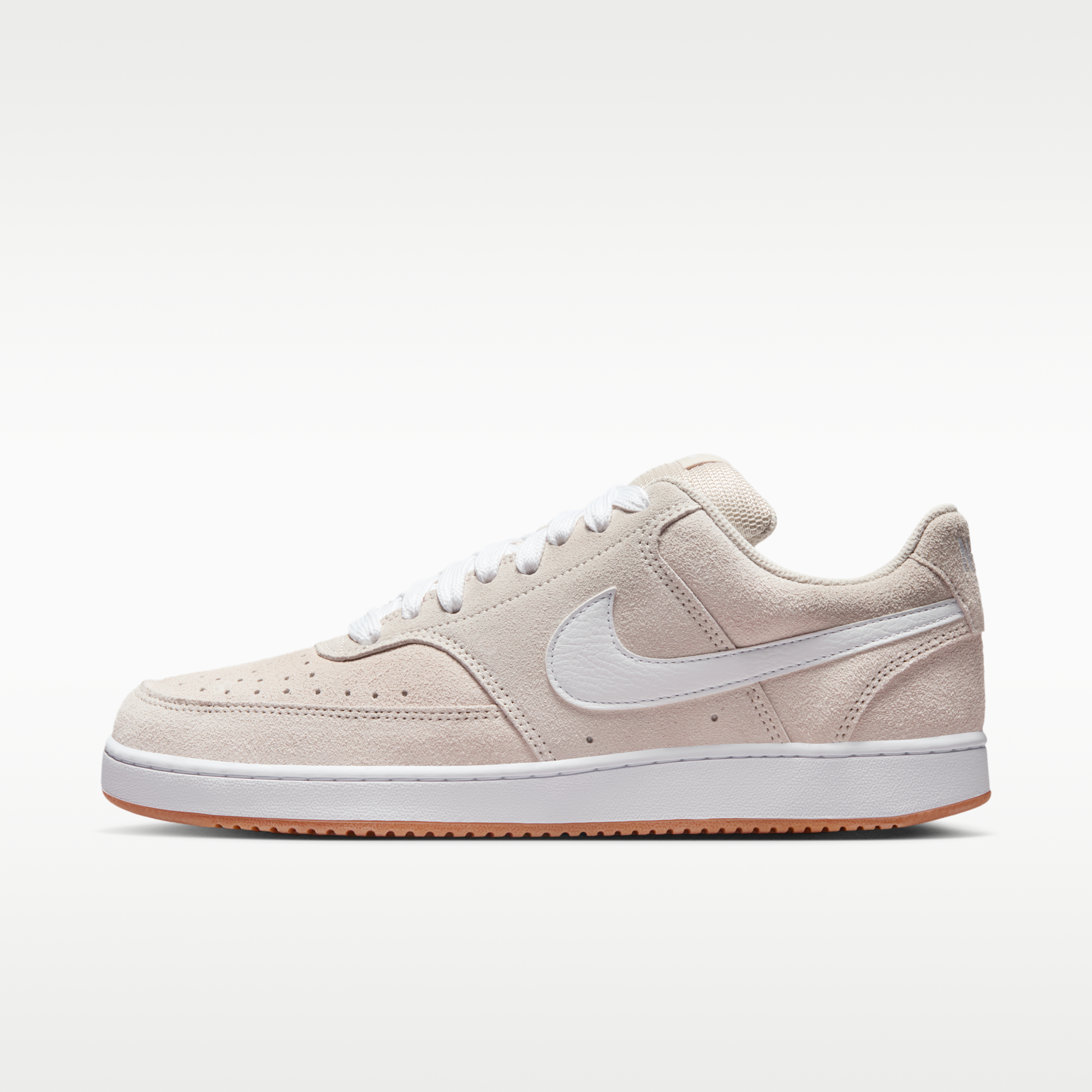 Nike Court Vision Low FL - Light Orewood Brown/Gum Medium Brown/Λευκό - 1