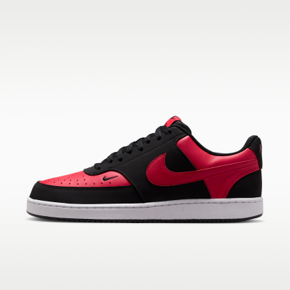 Nike Court Vision Low - Μαύρο/University Red/Λευκό/University Red - 1