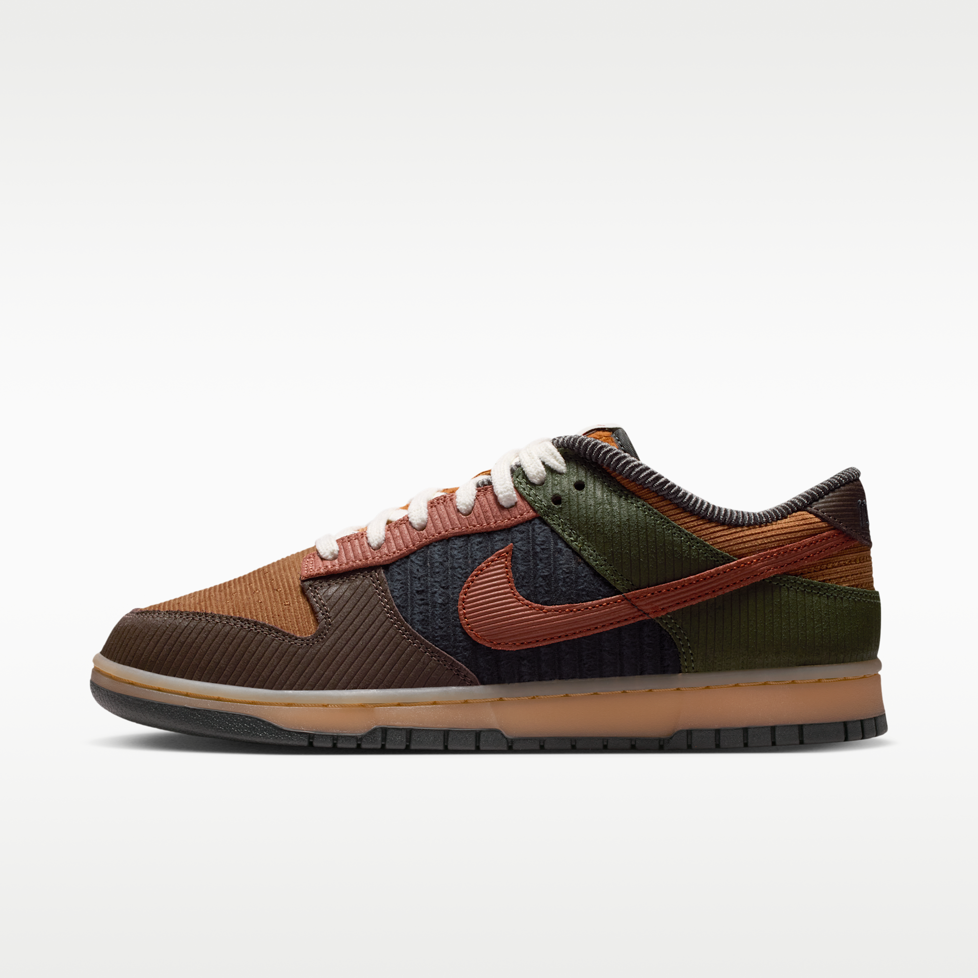 Nike Dunk Low Retro SE Leather/Suede - Light British Tan/Cargo Khaki/Baroque Brown/Cinnamon - 1