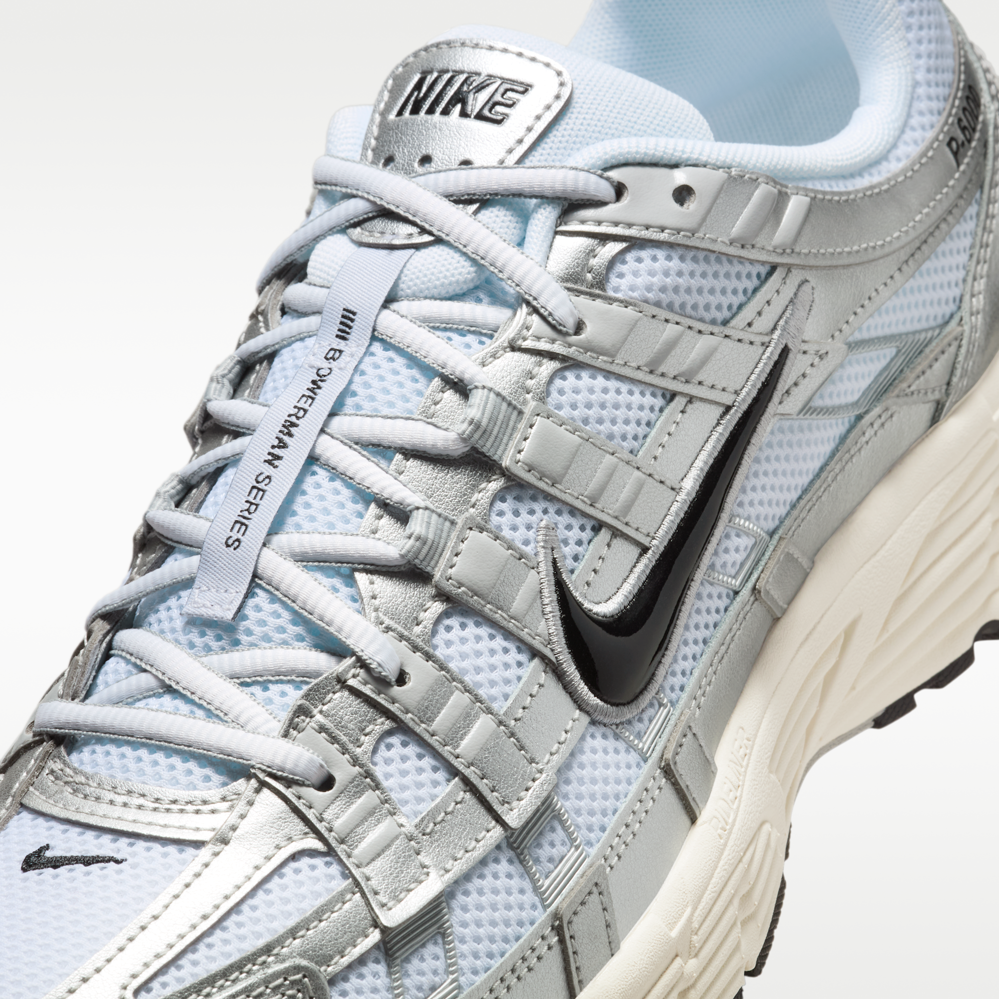 Nike P-6000 - Λευκό/Metallic Silver/Flat Silver/Μαύρο - 7