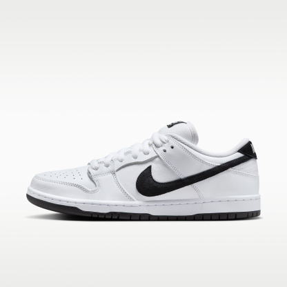 Nike SB Dunk Low Pro - Λευκό/Λευκό/Μαύρο/Μαύρο - 1
