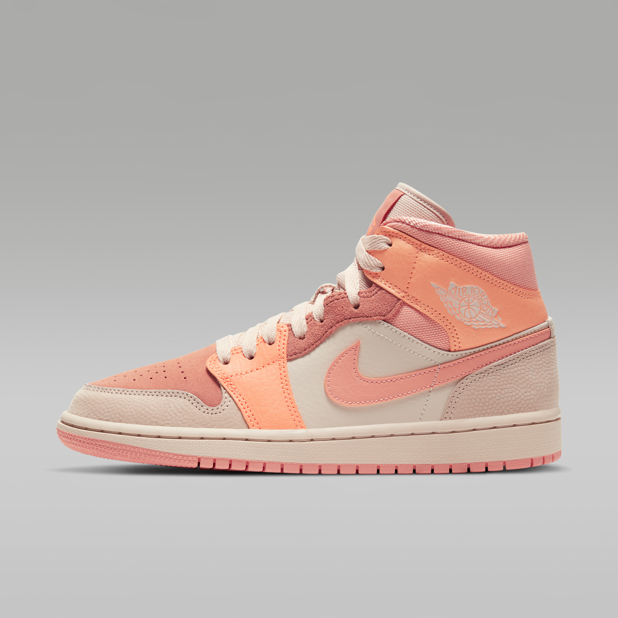 Air Jordan 1 Mid - Atomic Orange/Terra Blush/Shimmer/Apricot Agate - 1