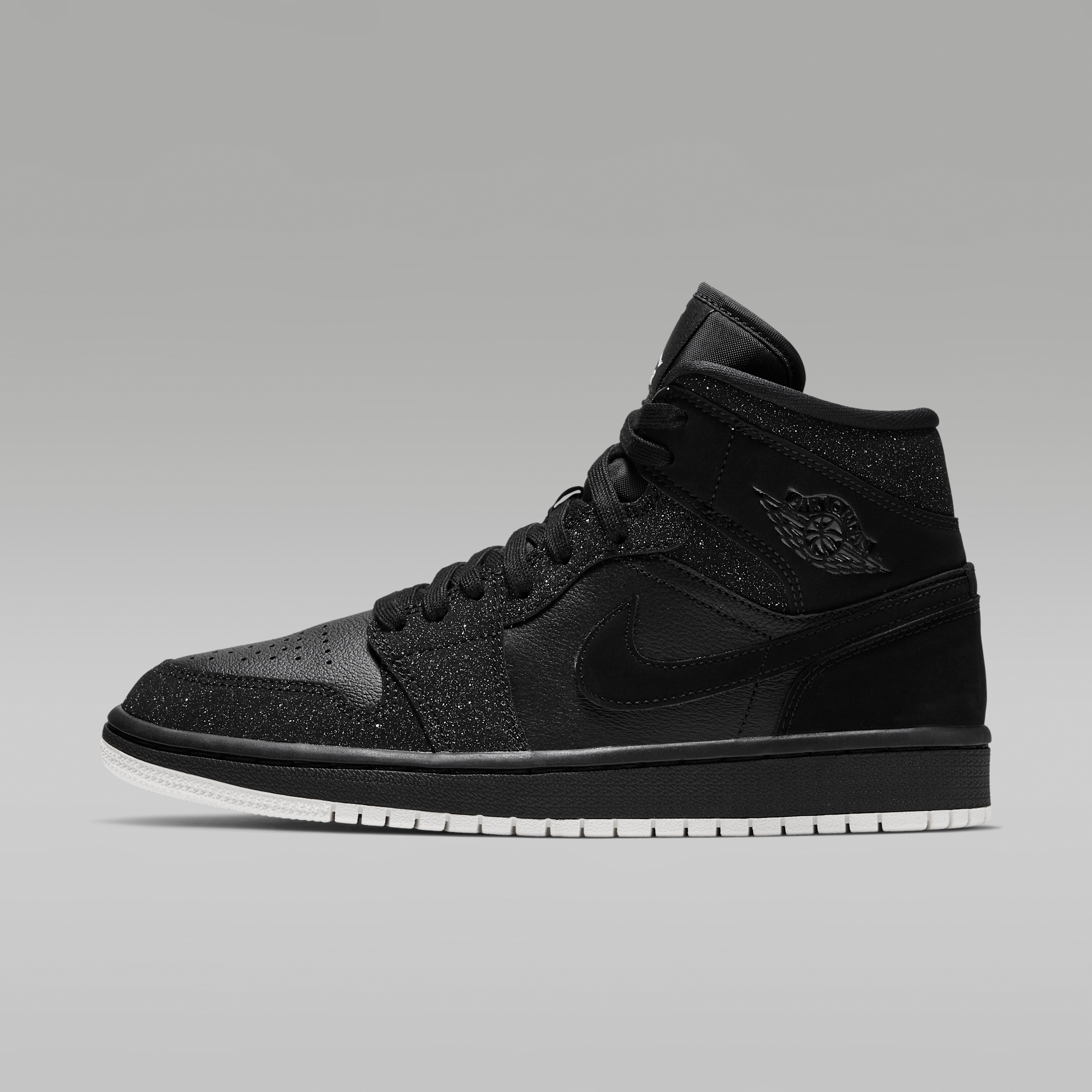 Air Jordan 1 Mid - Μαύρο/Λευκό/Phantom - 1